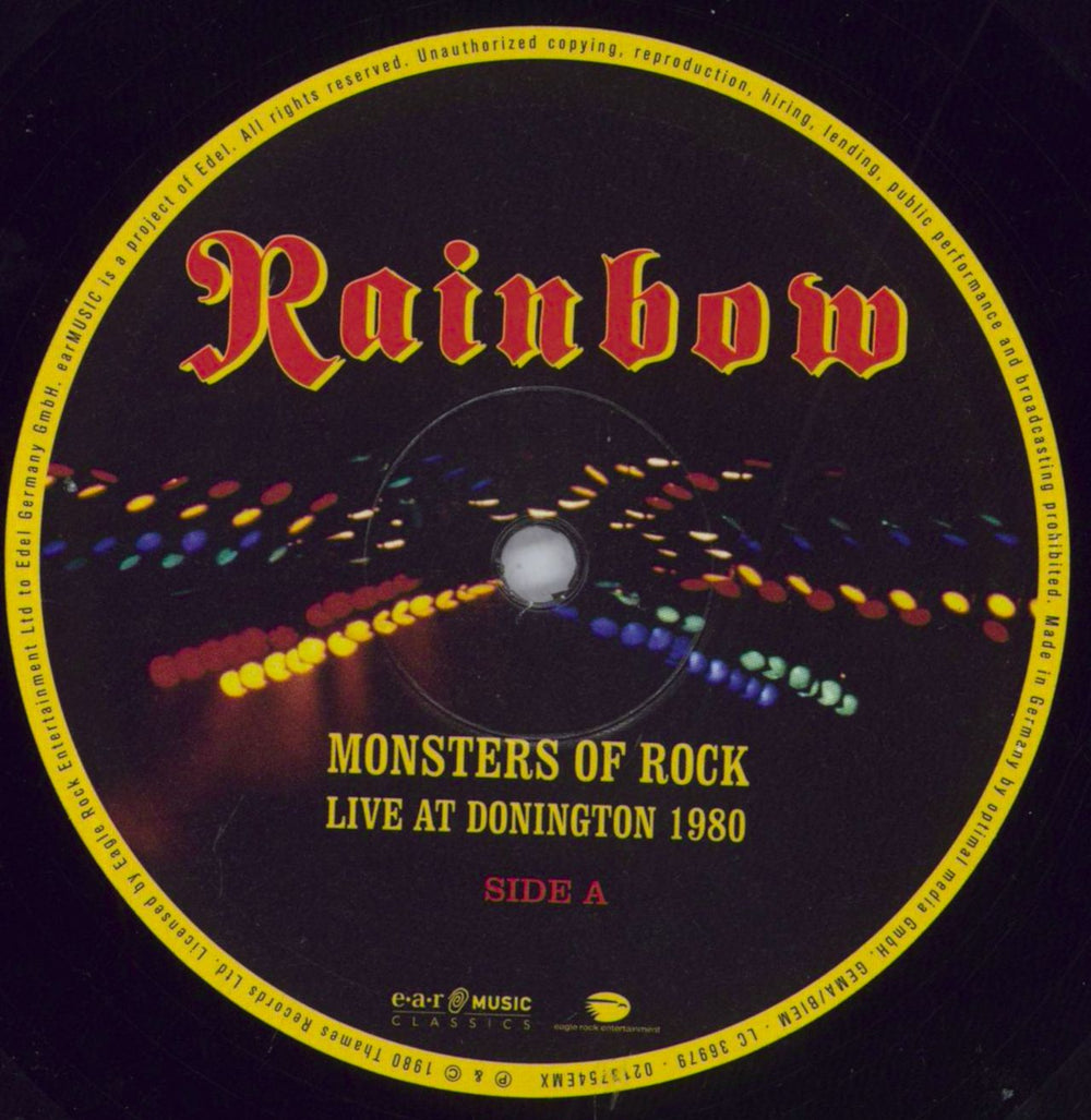 Rainbow Monsters Of Rock: Live At Donington 1980 German 2-LP vinyl record set (Double LP Album) RBO2LMO829822