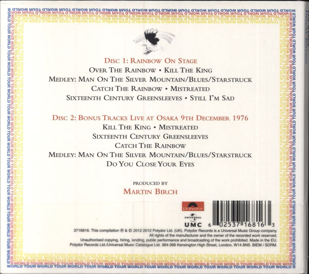 Rainbow On Stage - Sealed UK 2 CD album set (Double CD) 602537168163