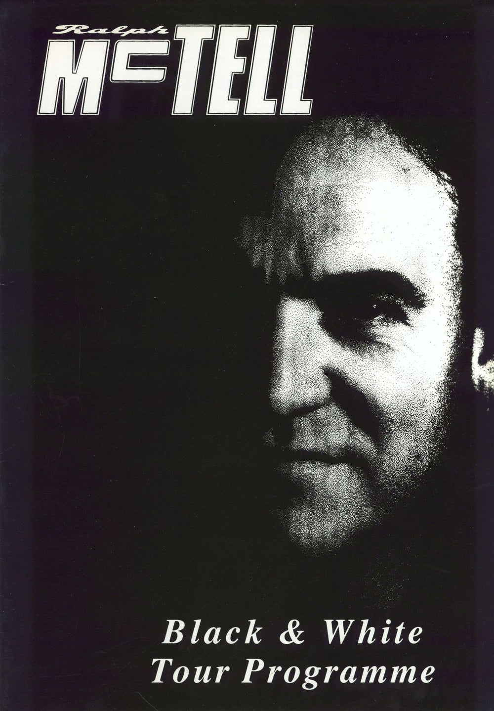 Ralph McTell Black & White UK tour programme TOUR PROG