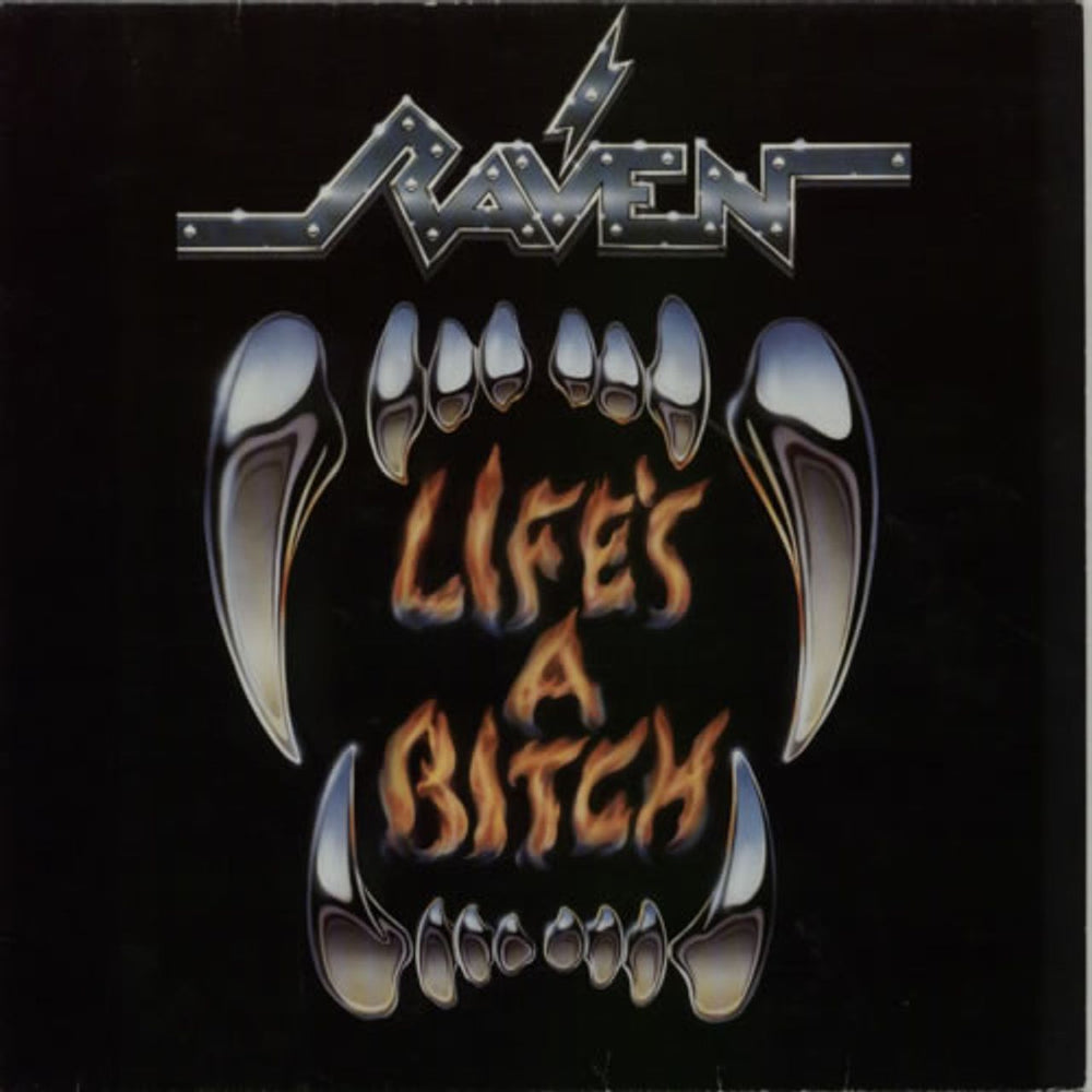 Raven Life's A Bitch German vinyl LP album (LP record) 781734-1