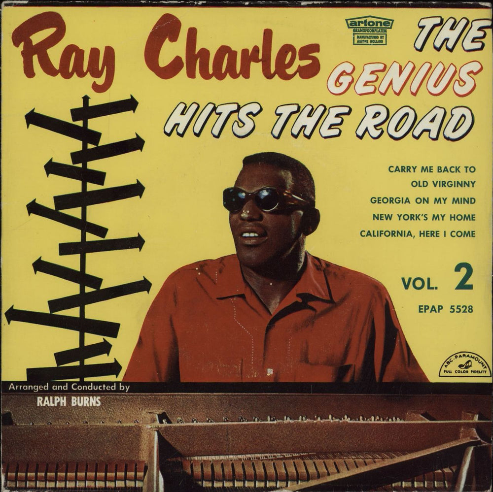 Ray Charles The Genius Hits The Road EP Vol. 2 Dutch 7" vinyl single (7 inch record / 45) EPAP5528