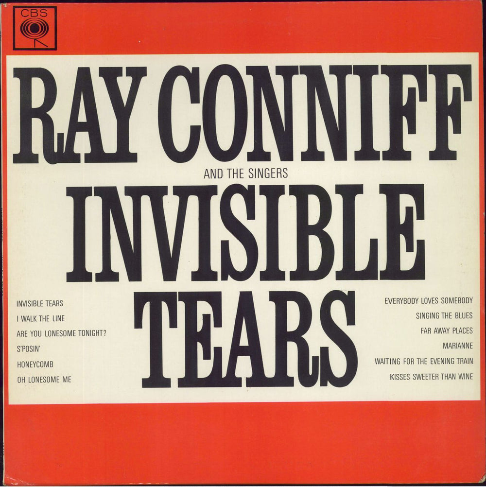 Ray Conniff Invisible Tears UK vinyl LP album (LP record) SBPG62449