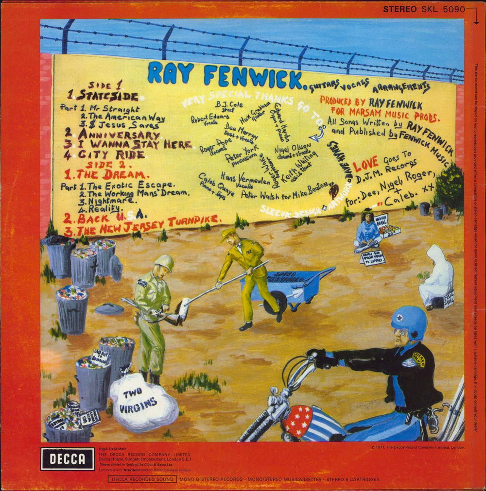 Ray Fenwick Keep America Beautiful, Get A Haircut UK vinyl LP album (LP record)