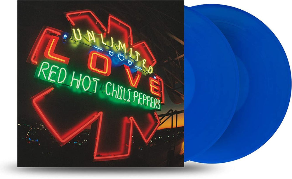 Red Hot Chili Peppers Unlimited Love - Blue Vinyl - Sealed UK 2-LP vinyl record set (Double LP Album) 093624873495