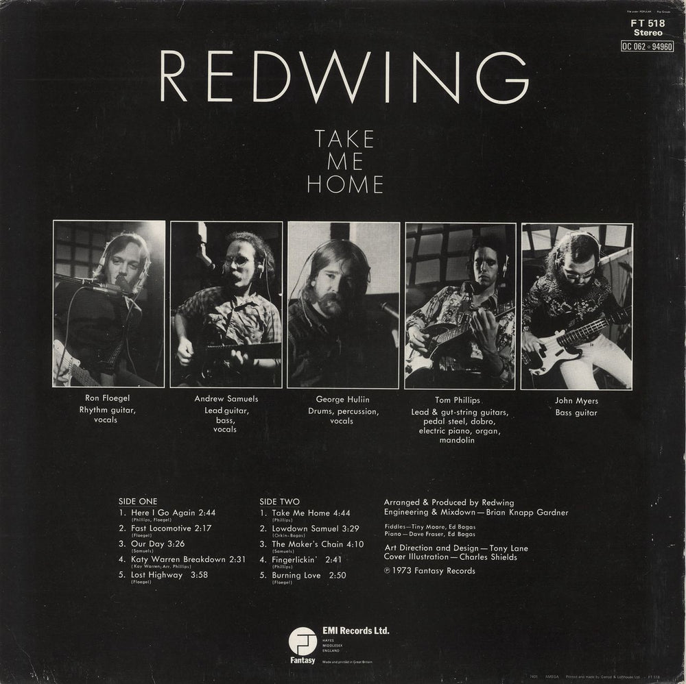 Redwing Take Me Home UK vinyl LP album (LP record)