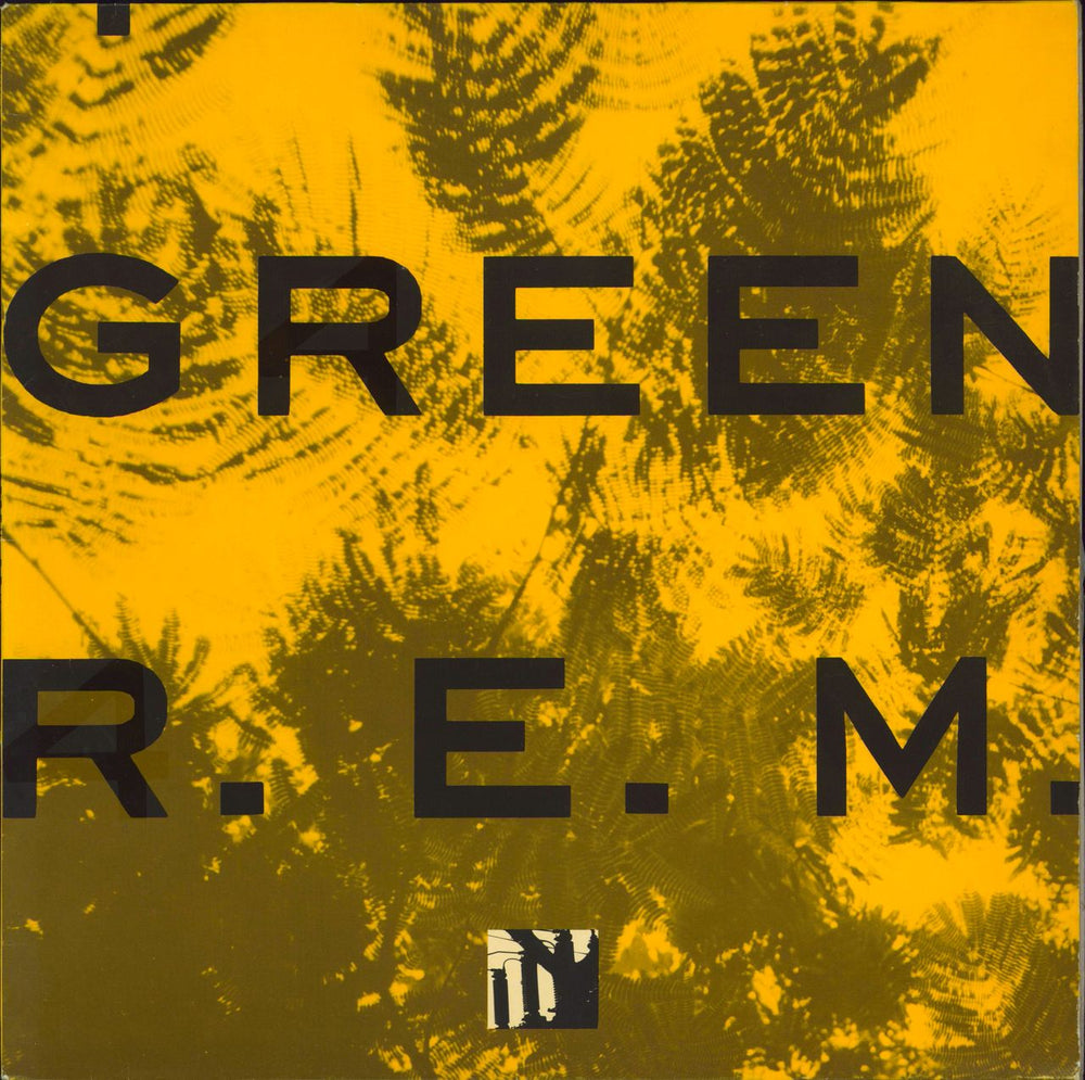 REM Green - Back Stickered UK vinyl LP album (LP record) WX234