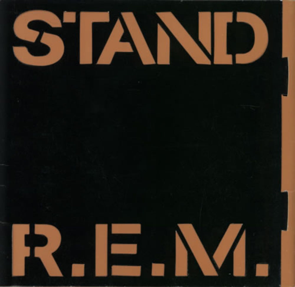 REM Stand - Stencil Sleeve UK 7" vinyl single (7 inch record / 45) W2833W