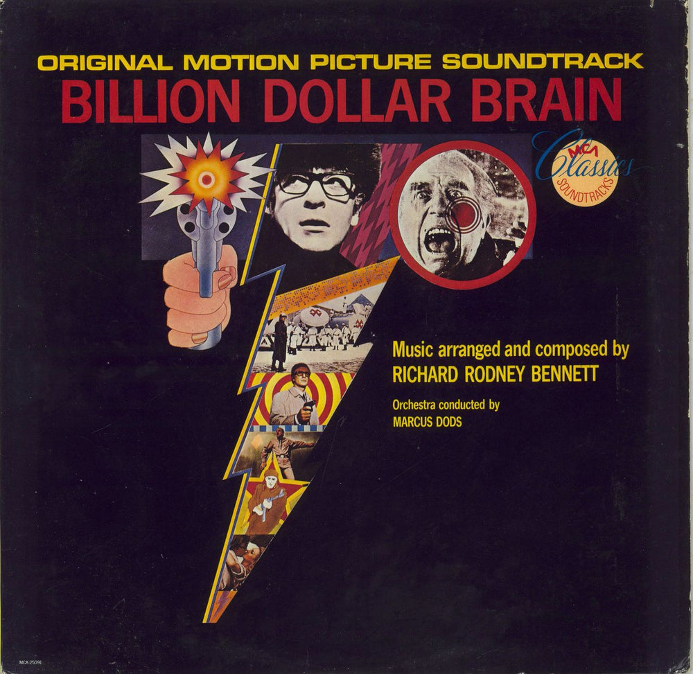 Richard Rodney Bennett Billion Dollar Brain Soundtrack US vinyl LP album (LP record) MCA-25091