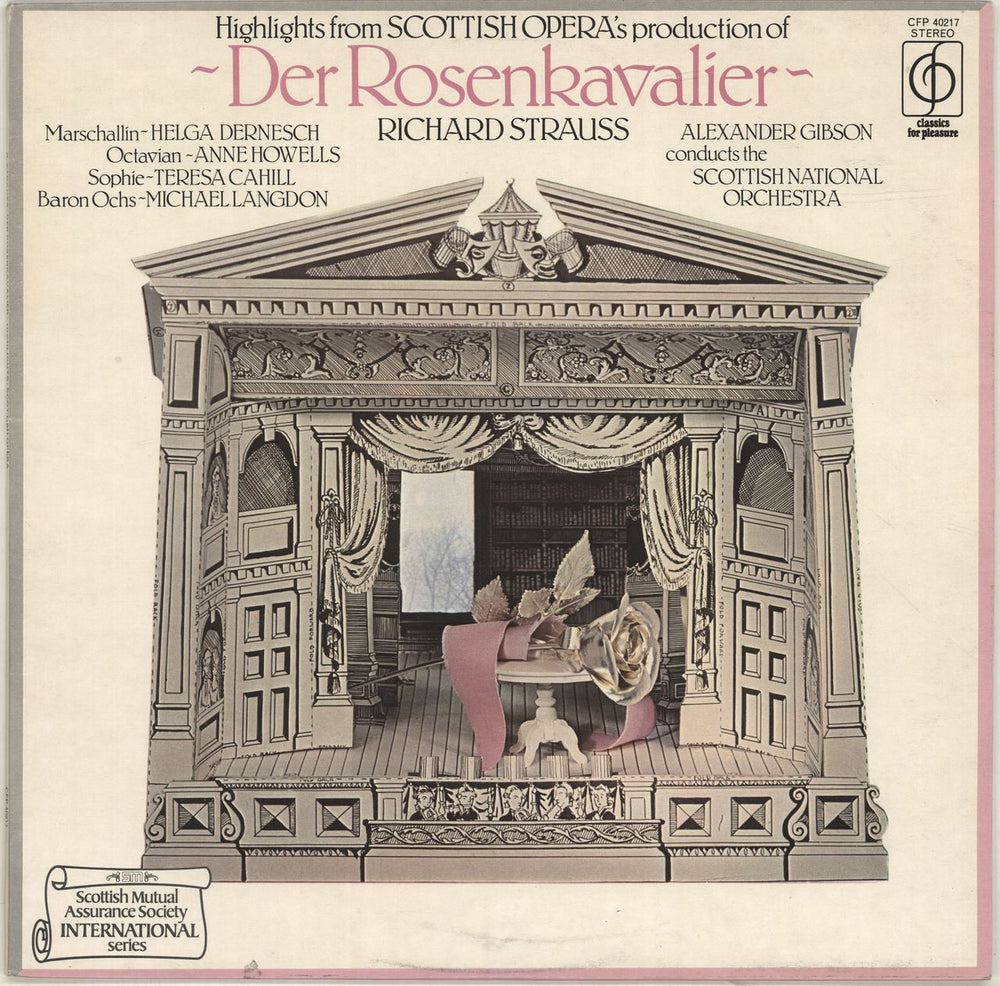 Richard Strauss Der Rosenkavalier UK vinyl LP album (LP record) CFP40217