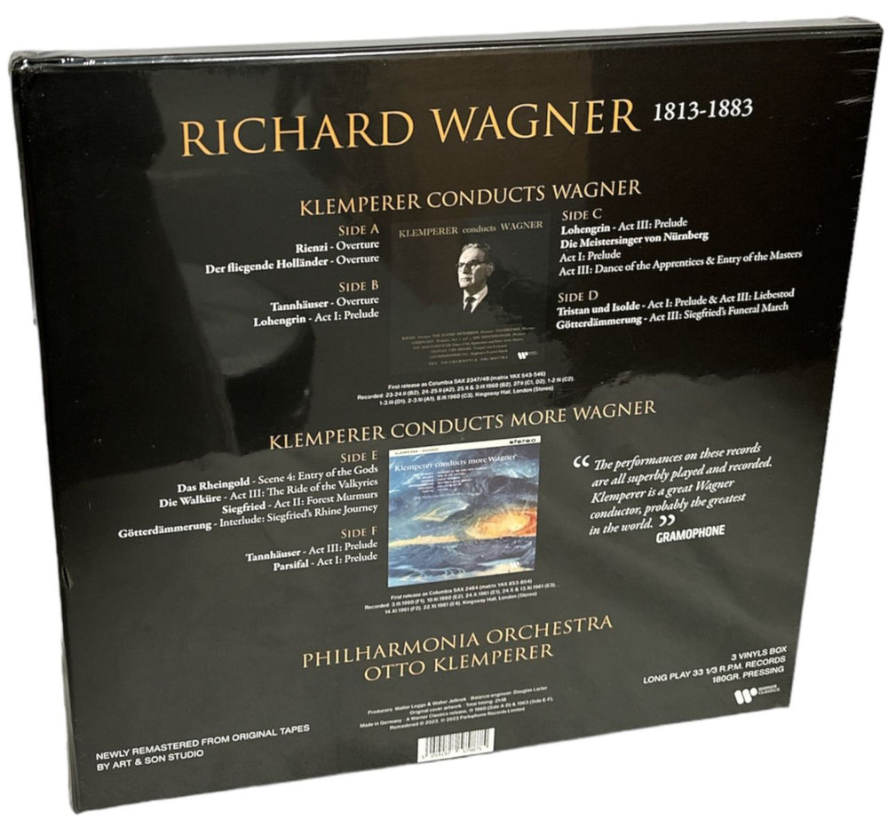 Richard Wagner Klemperer Conducts Wagner - 180gm Vinyl - Sealed German Vinyl Box Set 5054197579875