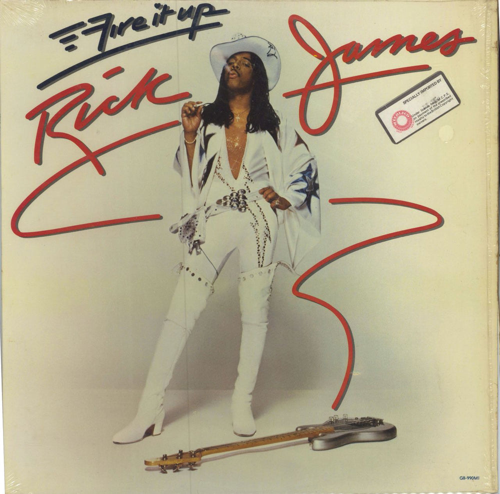 Rick James Fire It Up US vinyl LP album (LP record) G8-990M1