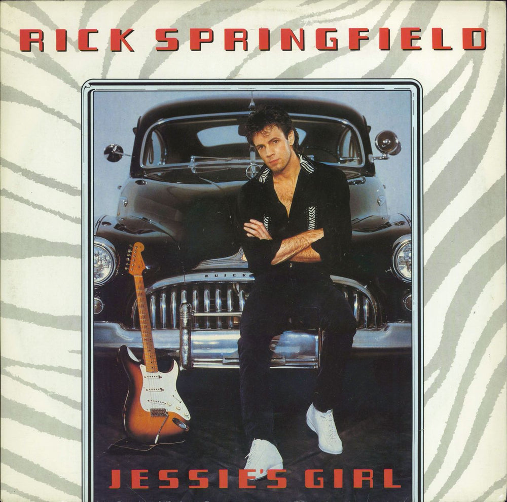 Rick Springfield Jessie's Girl UK 12" vinyl single (12 inch record / Maxi-single) RICKT2