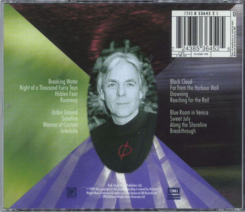 Rick Wright Broken China - 2nd UK CD album (CDLP) 724385364525