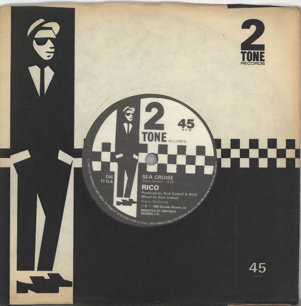 Rico Sea Cruise - Paper labels UK 7" vinyl single (7 inch record / 45) CHSTT15