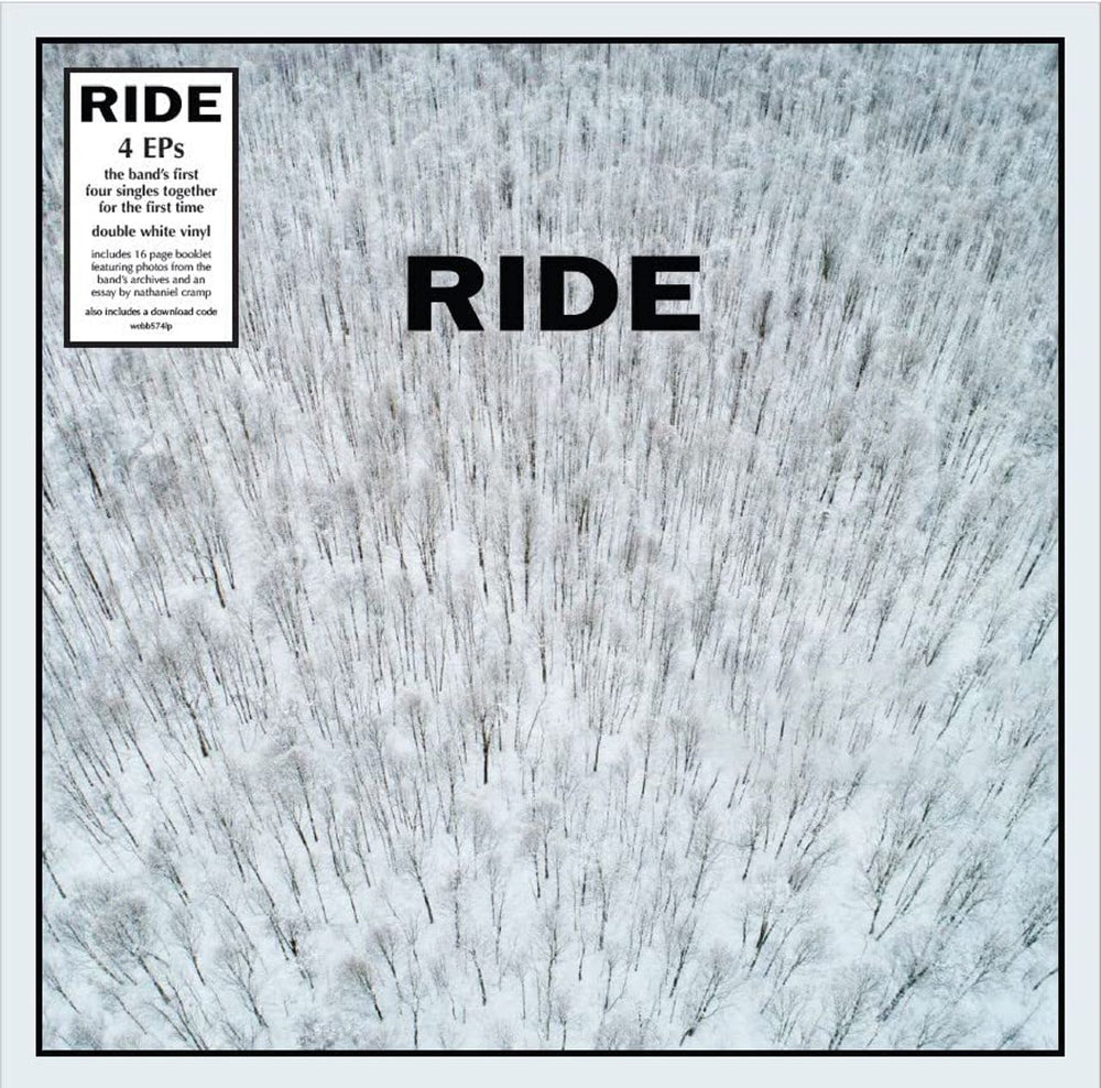 Ride 4 EPs - White Vinyl - Sealed UK 2-LP vinyl record set (Double LP Album) RID2LEP801374