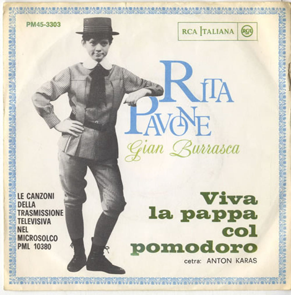 Rita Pavone Viva La Pappa Col Pomodoro Italian 7" vinyl single (7 inch record / 45) PM45-3303