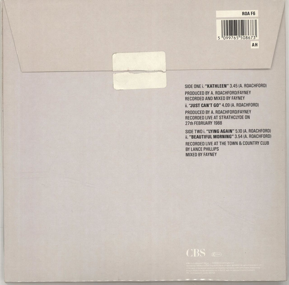 Roachford Kathleen - souvenir pack UK 7" vinyl single (7 inch record / 45) 5099765508673