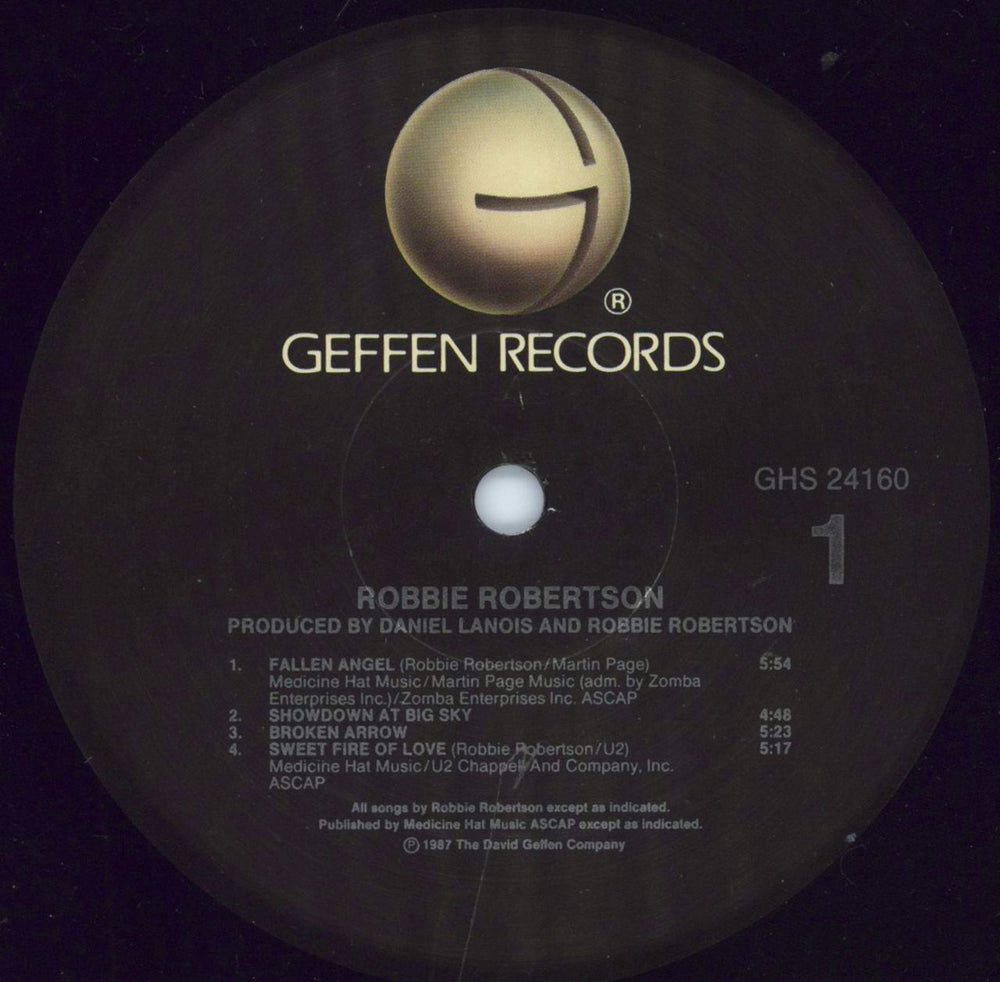 Robbie Robertson Robbie Robertson - Gold Stamped Sleeve + Press Kit US vinyl LP album (LP record) RRNLPRO486355