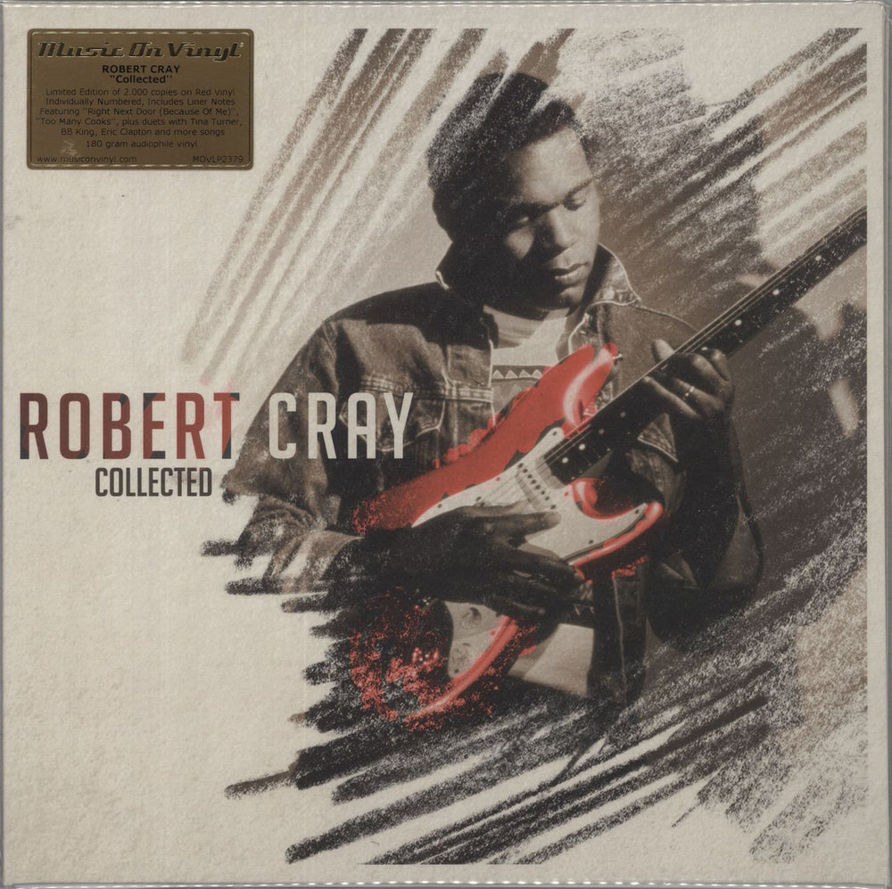 Robert Cray Collected - 180 Gram Red Vinyl UK 2-LP vinyl record set (Double LP Album) MOVLP2379