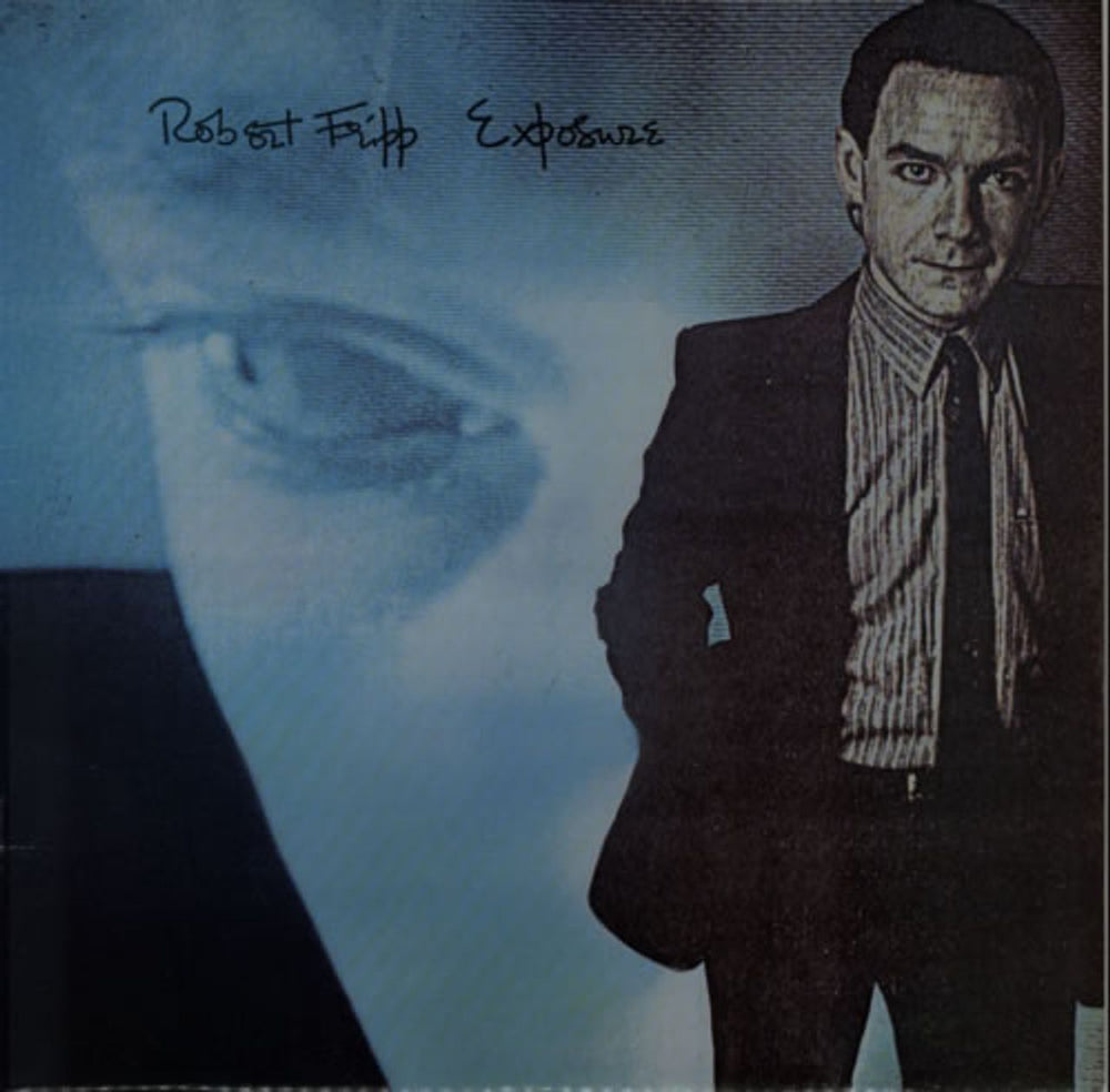 Robert Fripp Exposure + Postcard UK vinyl LP album (LP record) EGLP101