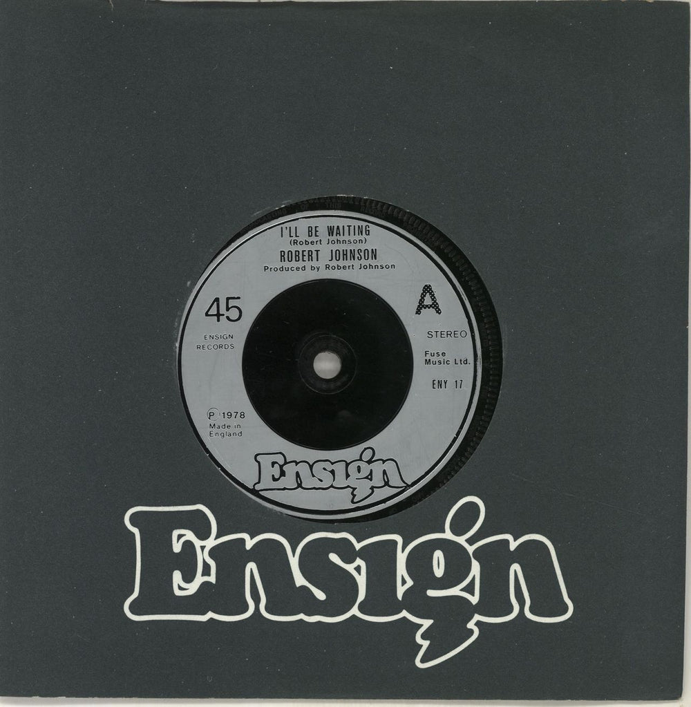 Robert Johnson (70s) I'll Be Waiting UK 7" vinyl single (7 inch record / 45) ENY17