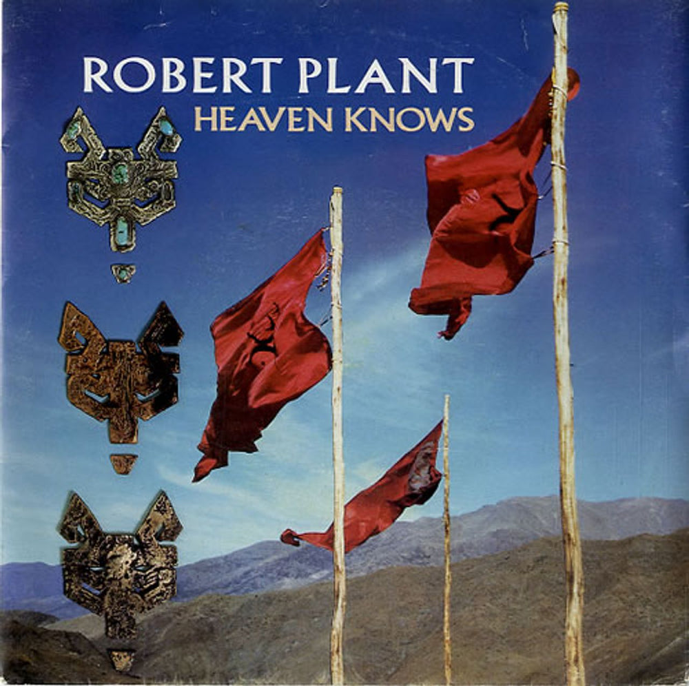 Robert Plant Heaven Knows UK 7" vinyl single (7 inch record / 45) A9373