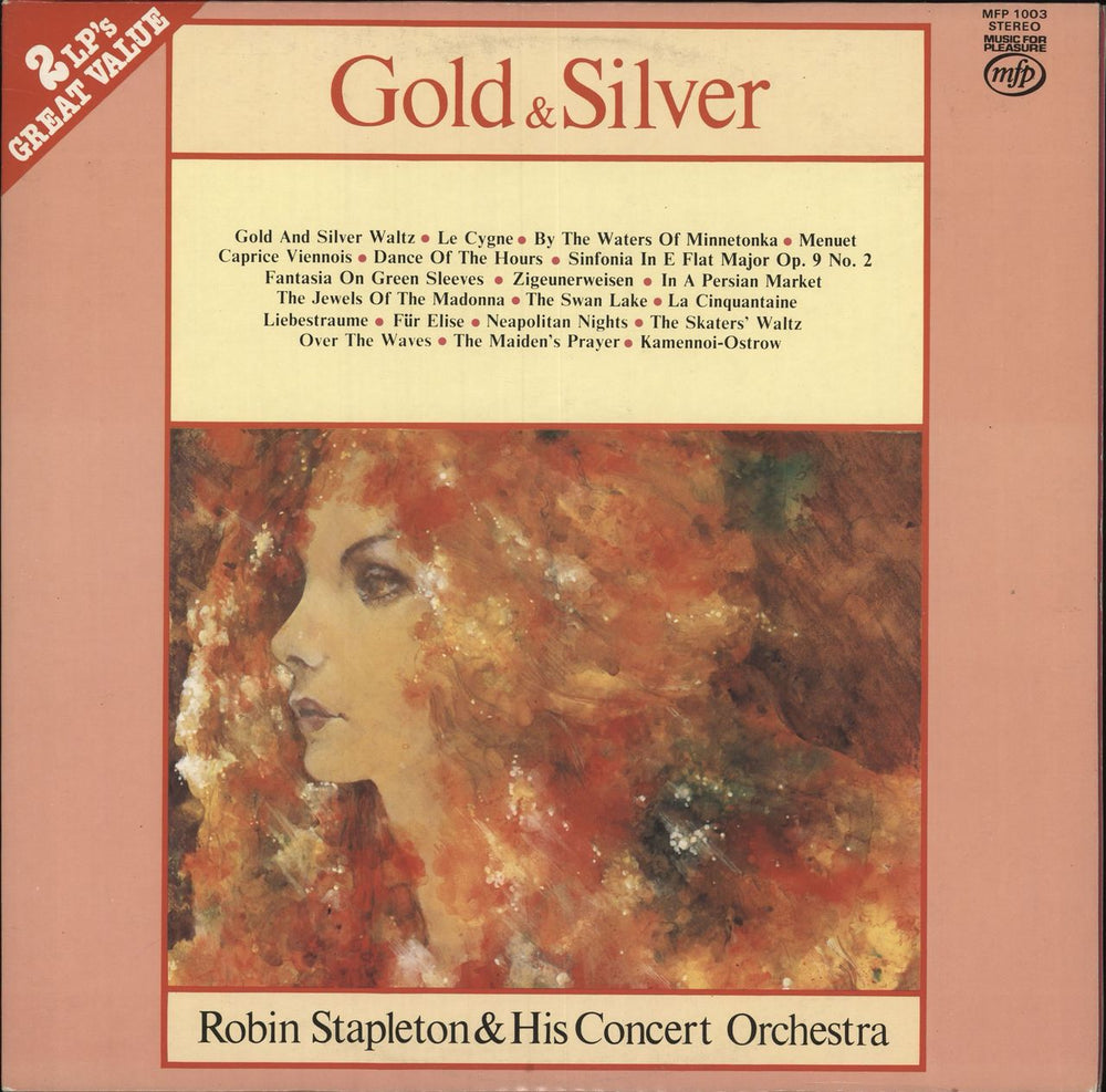 Robin Stapleton & His Orchestra Gold & Silver UK 2-LP vinyl record set (Double LP Album) MFP1003