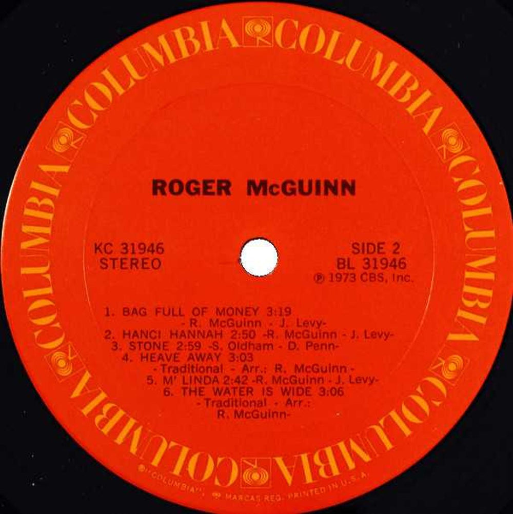 Roger McGuinn Roger McGuinn + Insert US vinyl LP album (LP record) MCGLPRO228336