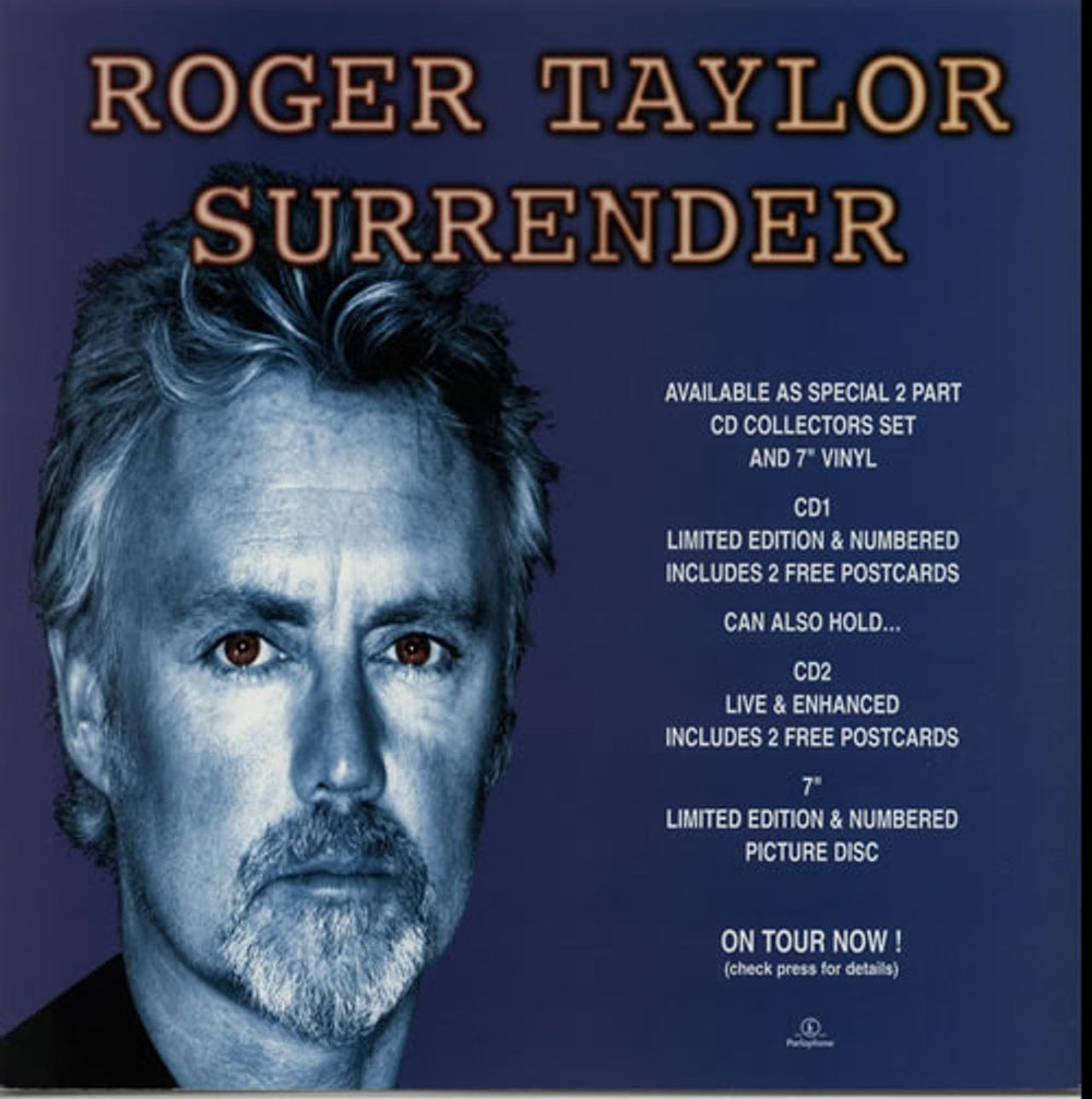 Roger Taylor Surrender UK Promo display PROMO DISPLAY