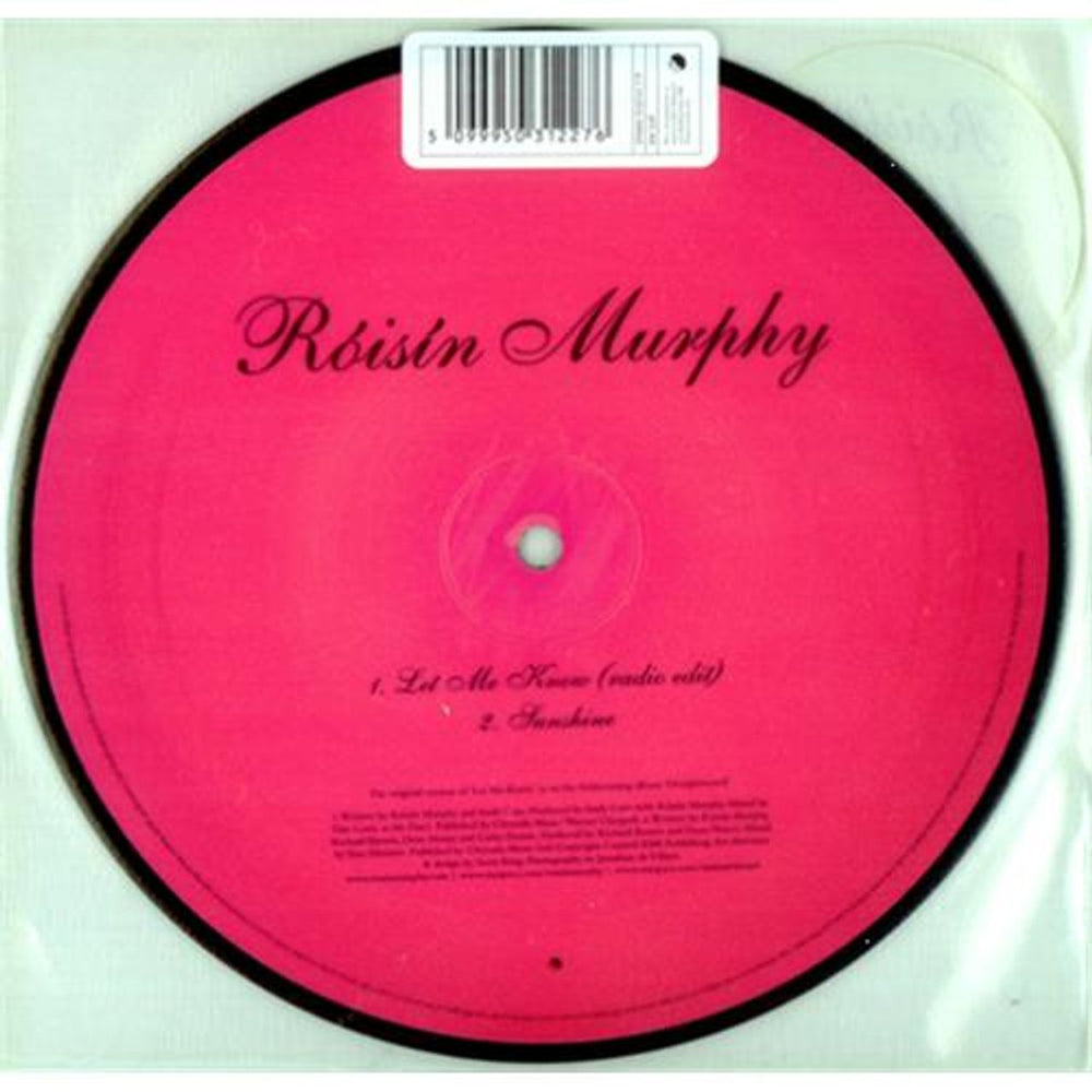 Roisin Murphy Let Me Know UK 7" vinyl picture disc (7 inch picture disc single) RMP7PLE416278