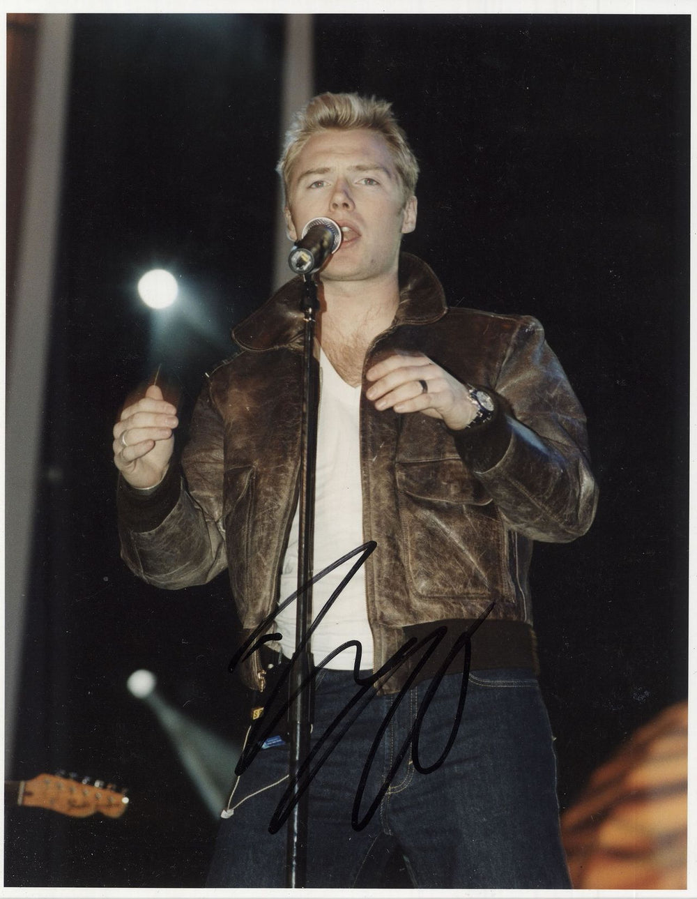 Ronan Keating Signed Photograph UK photograph SIGNED PHOTO