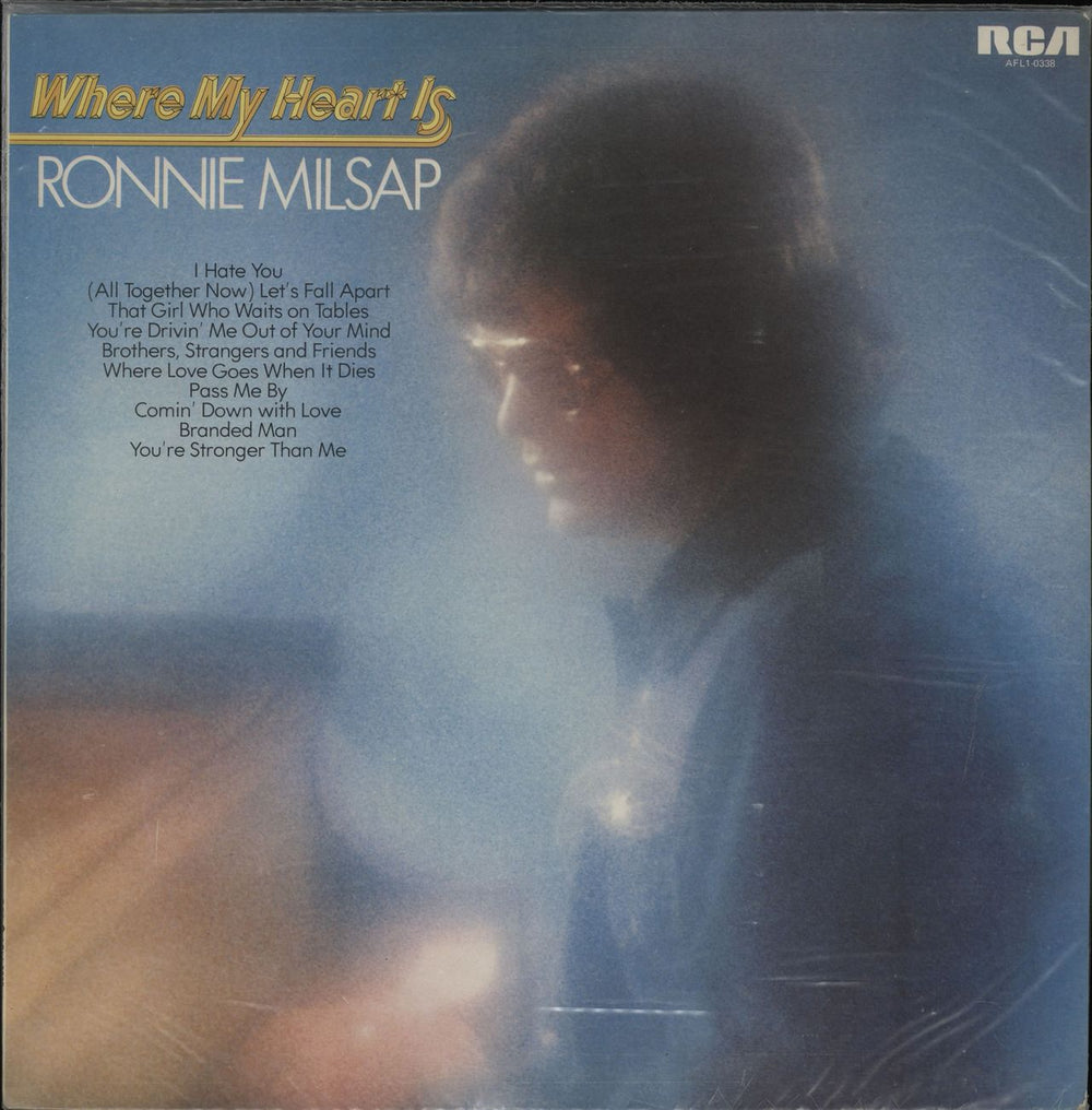 Ronnie Milsap Where My Heart Is UK vinyl LP album (LP record) AFL1-0338
