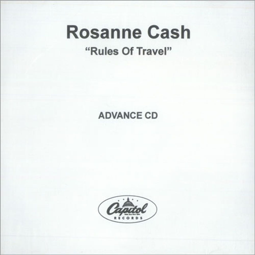 Rosanne Cash Rules Of Travel US Promo CD album (CDLP) CD-R ACETATE