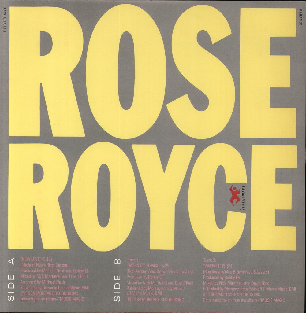 Rose Royce New Love UK 12" vinyl single (12 inch record / Maxi-single)