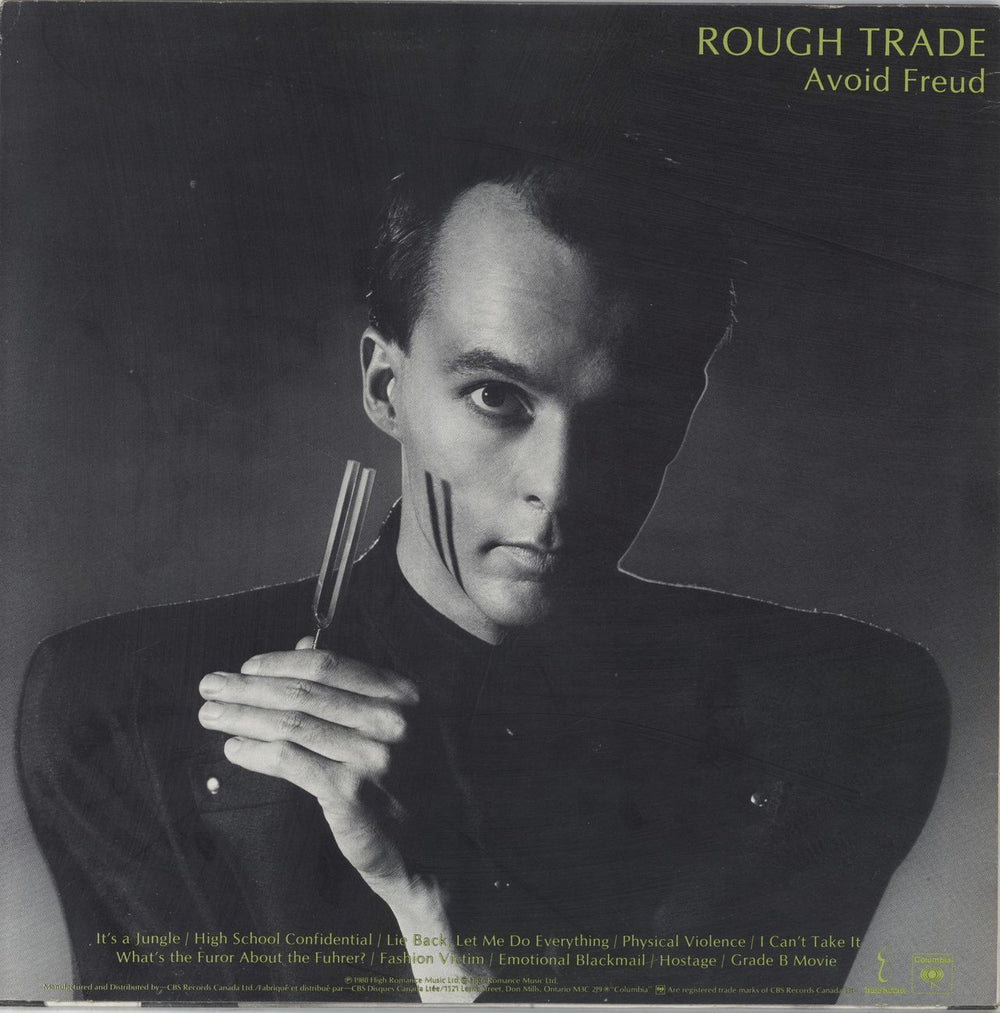 Rough Trade Avoid Freud Canadian vinyl LP album (LP record)