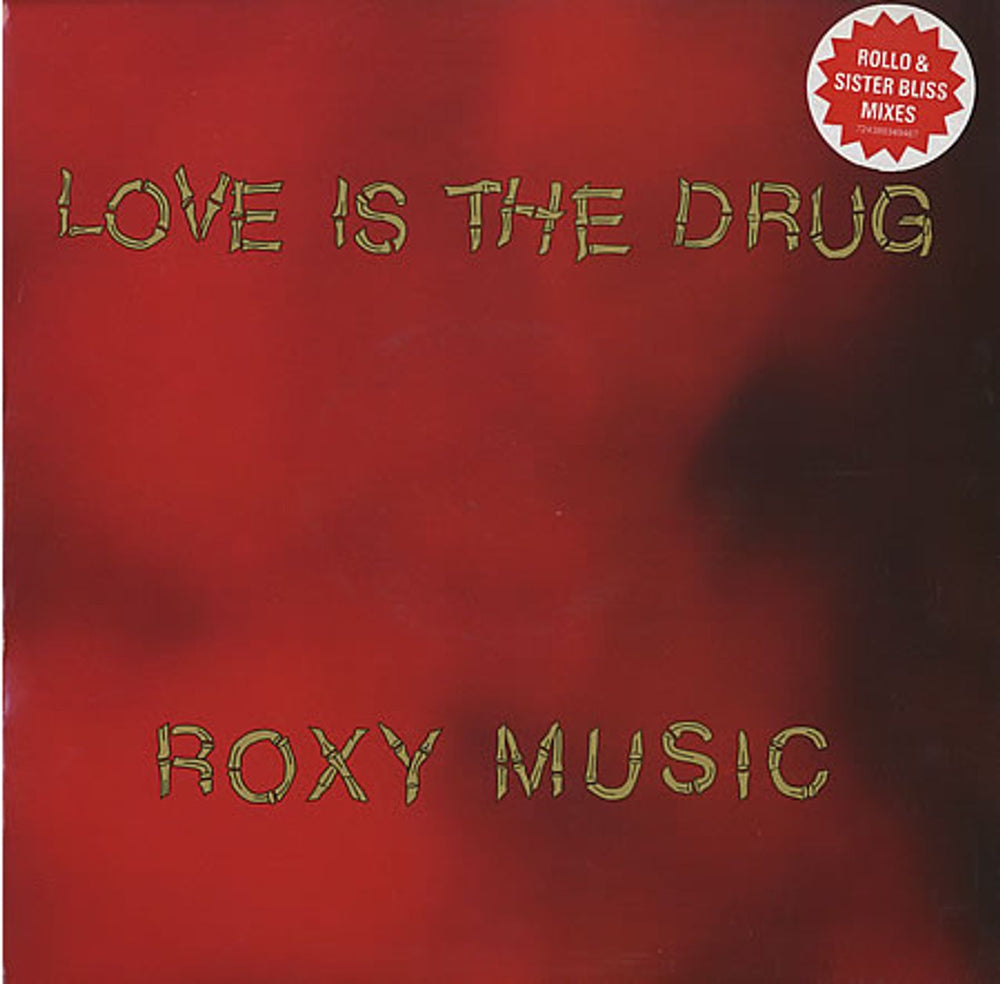 Roxy Music Love Is The Drug UK 12" vinyl single (12 inch record / Maxi-single) VST1580