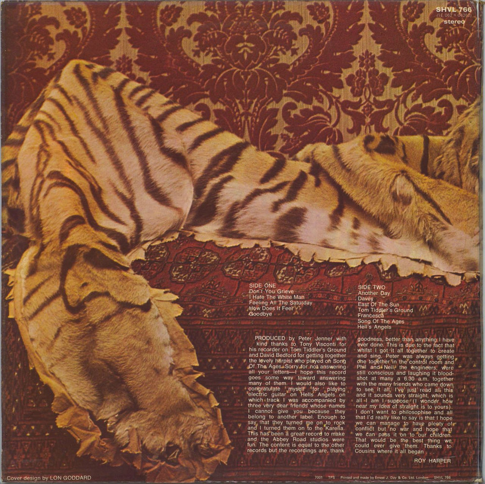 Roy Harper Flat Baroque And Berserk - 1st - VG UK vinyl LP album (LP record)