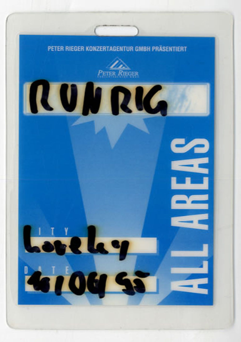 Runrig Tour Pass German tour pass TOUR PASS