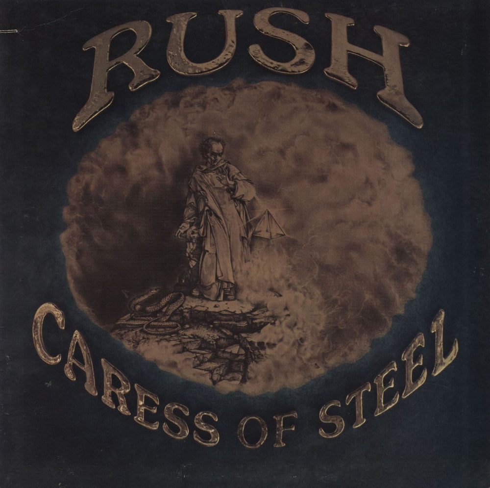 Rush Caress Of Steel - Deletion Cut US vinyl LP album (LP record) SRM-1-1046