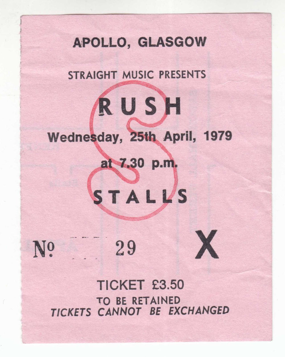 Rush Hemispheres - Tour Of The Hemispheres + Ticket Stub UK tour programme RUSTRHE756615