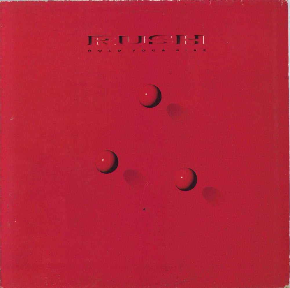 Rush Hold Your Fire Italian vinyl LP album (LP record) 832464-1