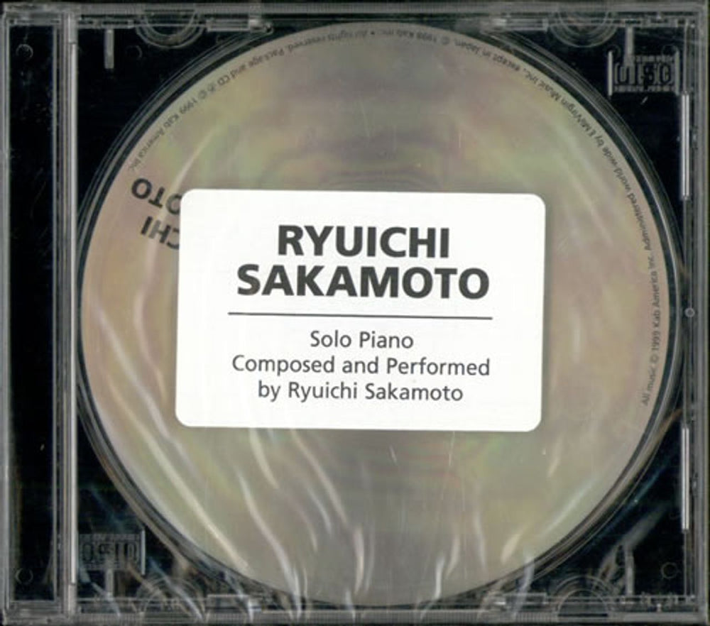 Ryuichi Sakamoto Solo Piano - The BTTB Sessions - Sealed US Promo CD album (CDLP) 33935-2