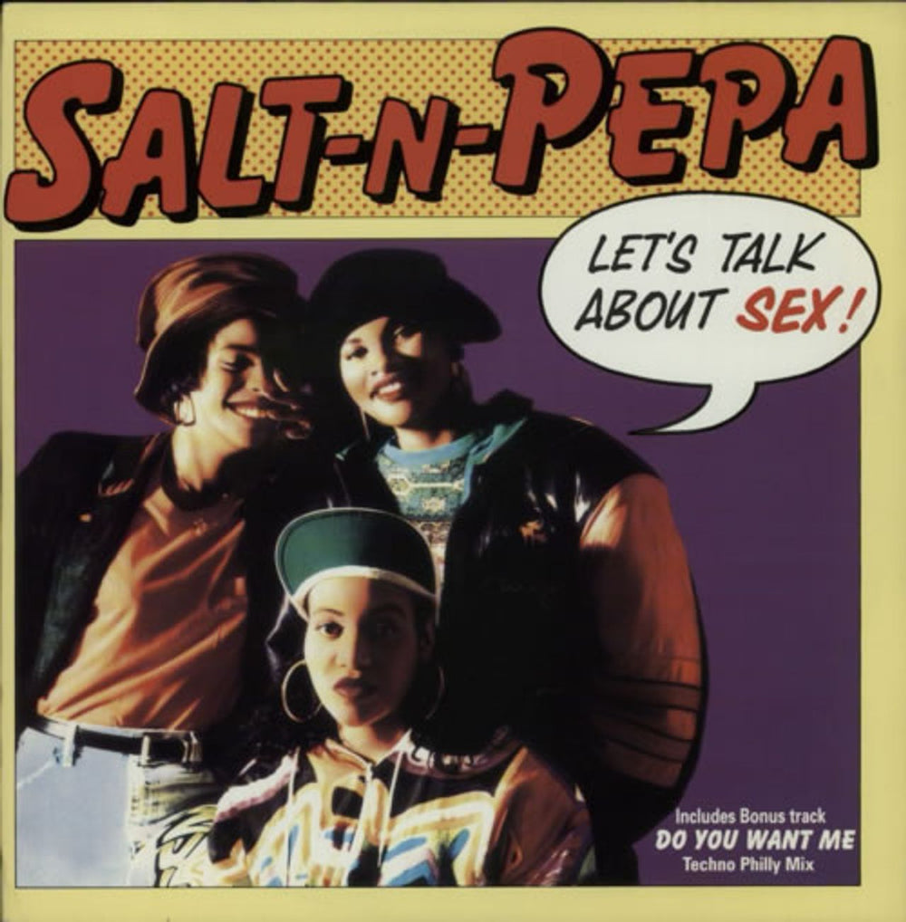 Salt N Pepa Let's Talk About Sex UK 12" vinyl single (12 inch record / Maxi-single) FX162