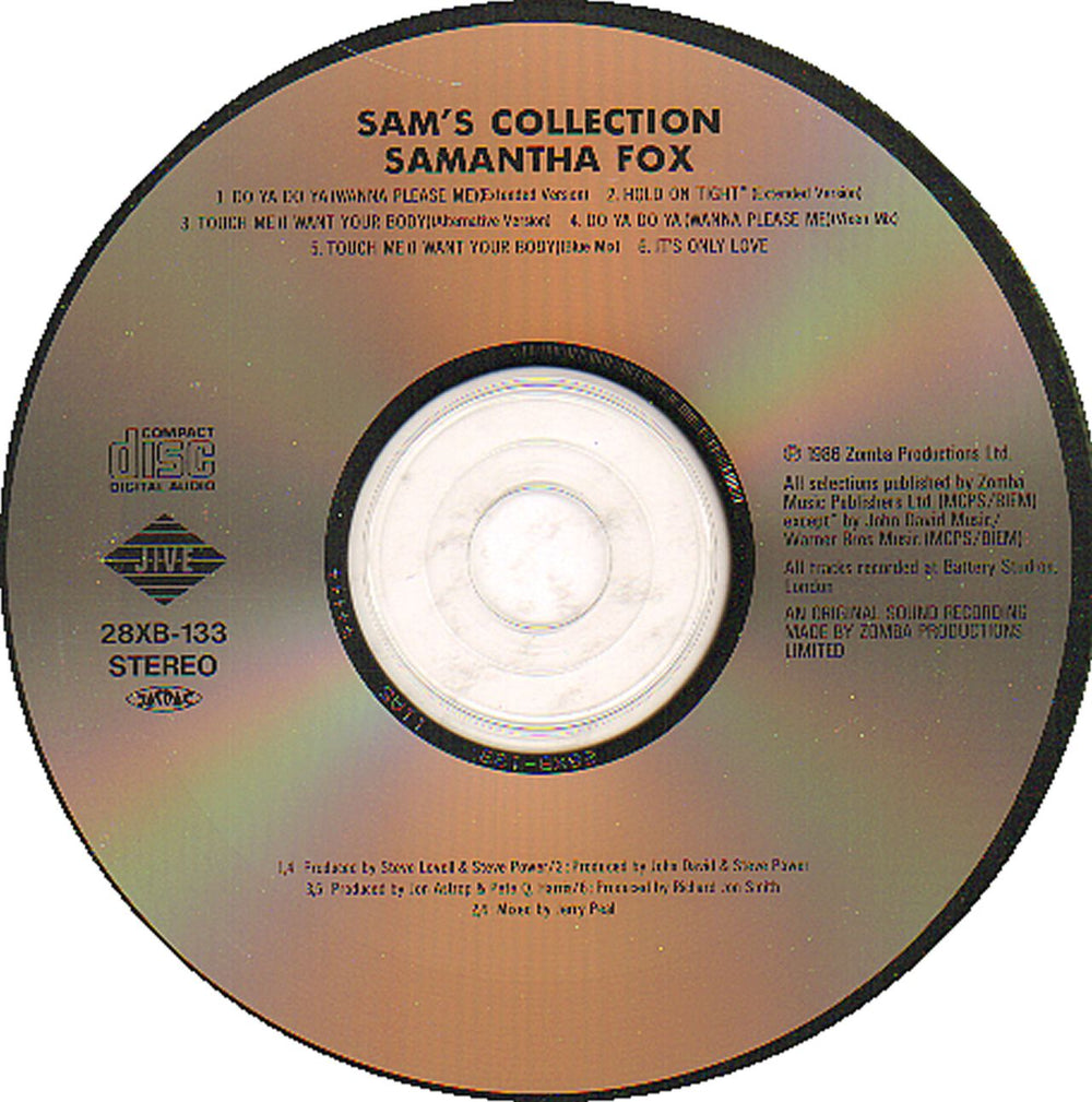 Samantha Fox Sam's Collection Japanese CD single (CD5 / 5") FOXC5SA122884