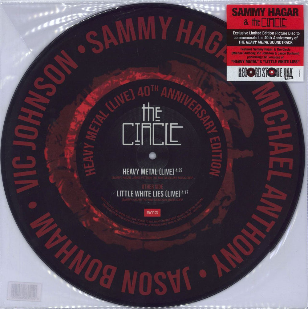 Sammy Hagar Heavy Metal [Live]: 40th Anniversary Edition US 12" vinyl picture disc (12 inch picture record) 538660501