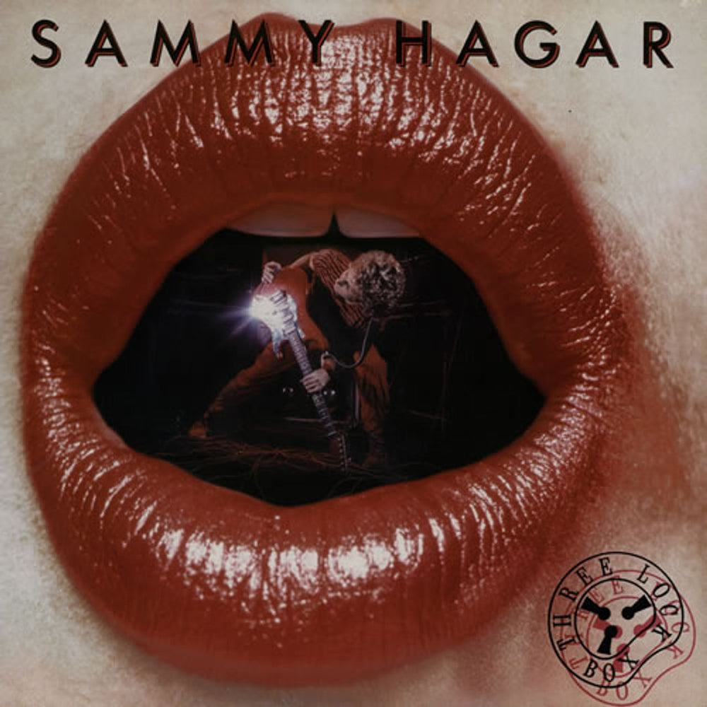 Sammy Hagar Three Lock Box UK vinyl LP album (LP record) GEF25254