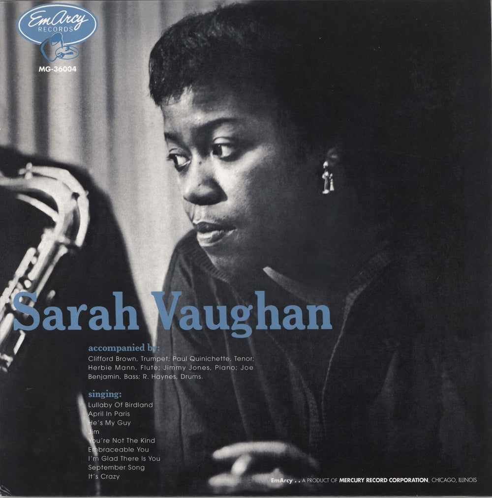 Sarah Vaughan Sarah Vaughan - 180gm Vinyl UK vinyl LP album (LP record) MG36004