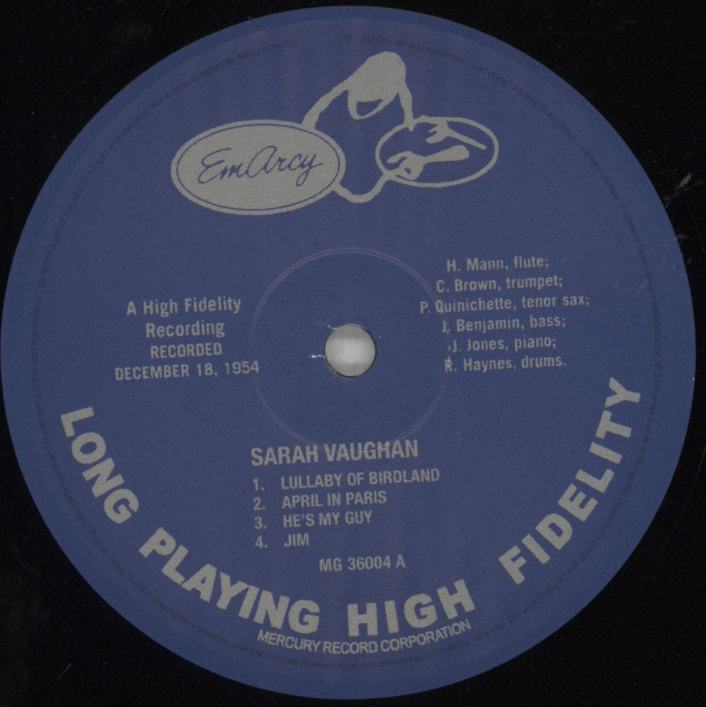 Sarah Vaughan Sarah Vaughan - 180gm Vinyl UK vinyl LP album (LP record) VAALPSA821565