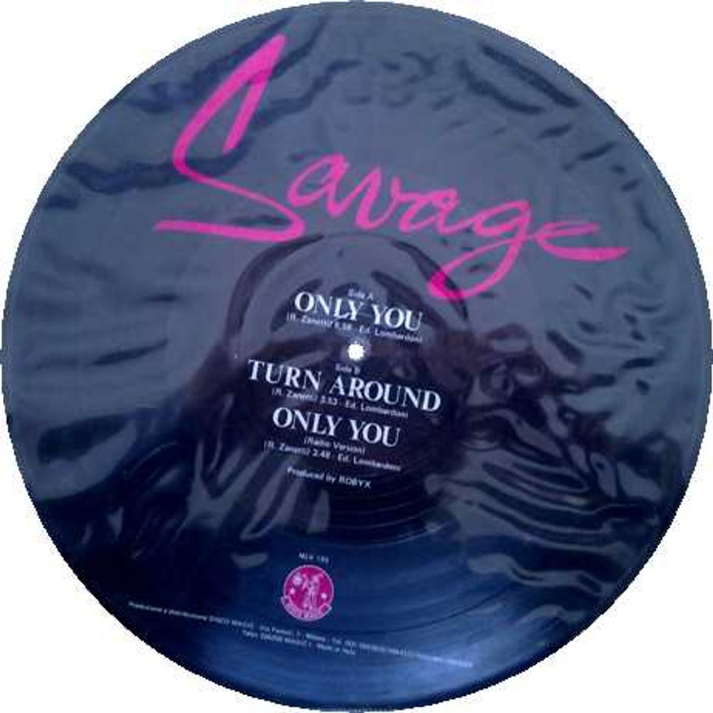 Savage (Italo-Disco) Only You Italian 12" vinyl picture disc (12 inch picture record) 1I52PON745846