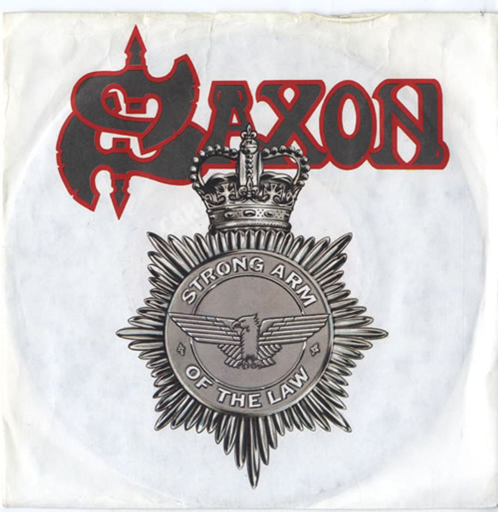 Saxon Strong Arm Of The Law + p/s UK 7" vinyl single (7 inch record / 45) CAR170